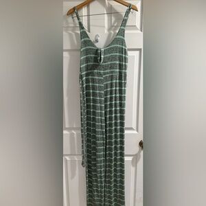 Striped Mint Green Jumpsuit So So Soft! Never Worn